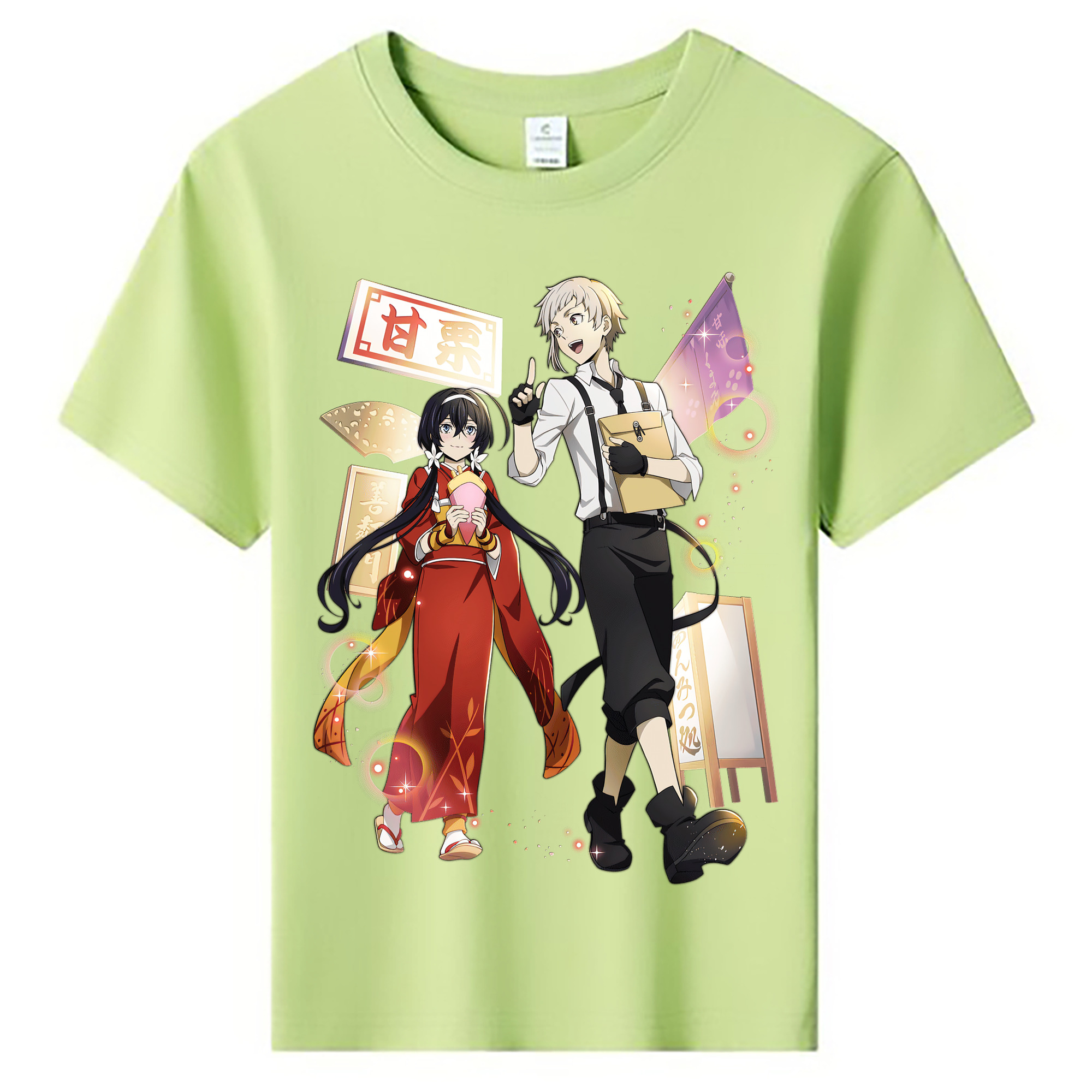 （画像用） 文豪ストレイドッグス Bungo Stray Dogs 綿100％キッズTシャツ（フロントプリント）